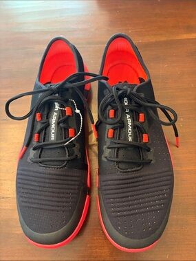 Under Armour Black & Red Training Sneakers NEW